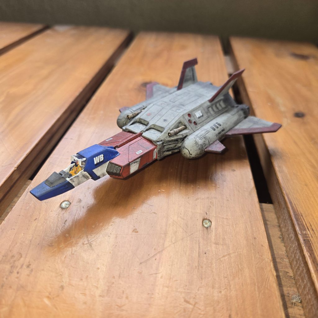 コアブースターは旧キットと一番くじのコアファイターのミキシングです。セイラ機イメージで  