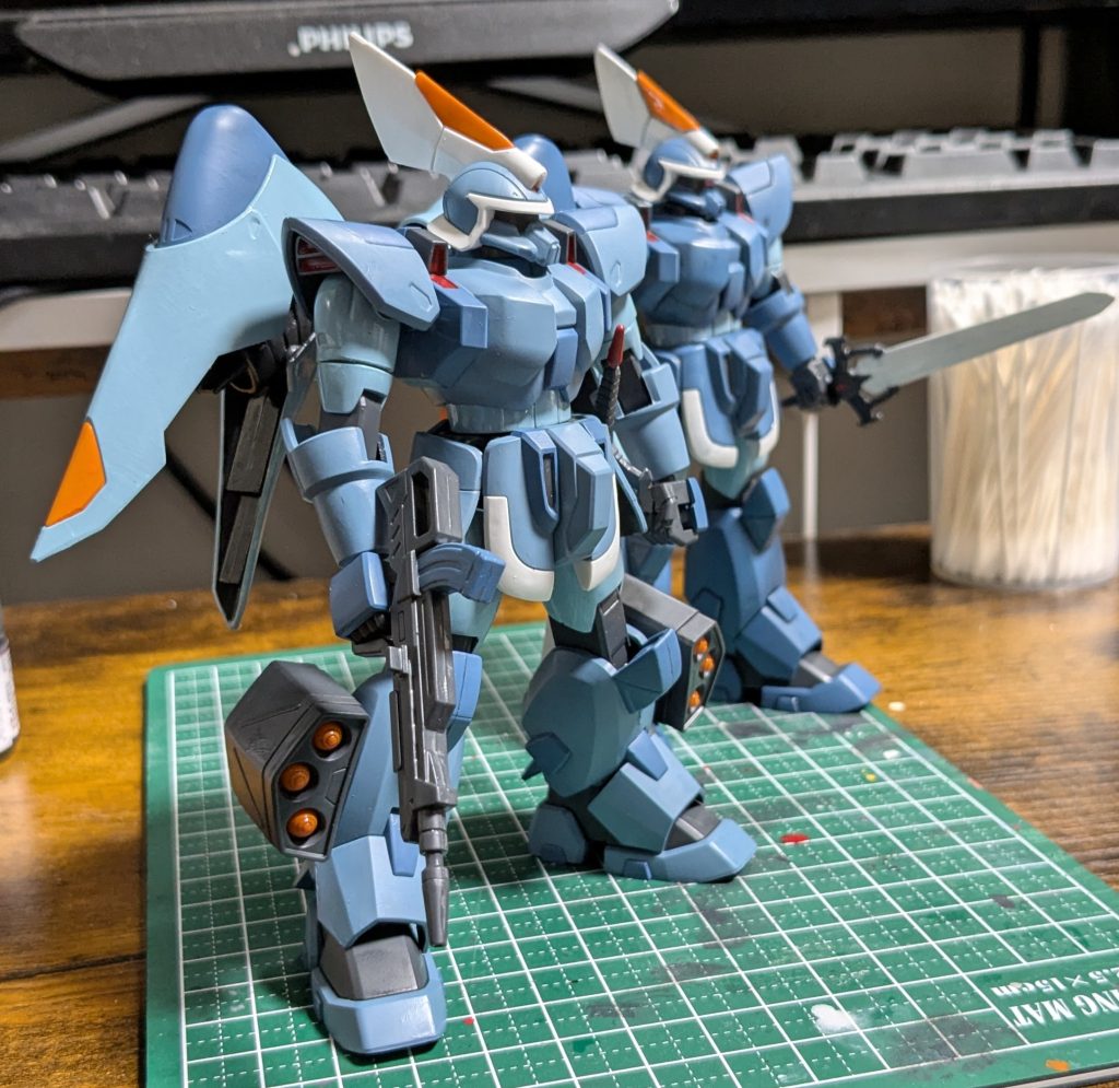 作品名：HGモビルジン<p>実はコレクションシリーズと並行してこちらも作ってたり。とりあえず色乗せ完了。 CSだったらあとはスミイレでフィニッシュですが、さすがにもったいないのでもすこし手をいれる予定。</p>