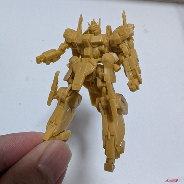 ガンダム　アーティファクトのシルヴァ・バレト・サプレッサーをナラティブのシーンでポージング。ガランシェールに乗せたいなあ。（2枚目）