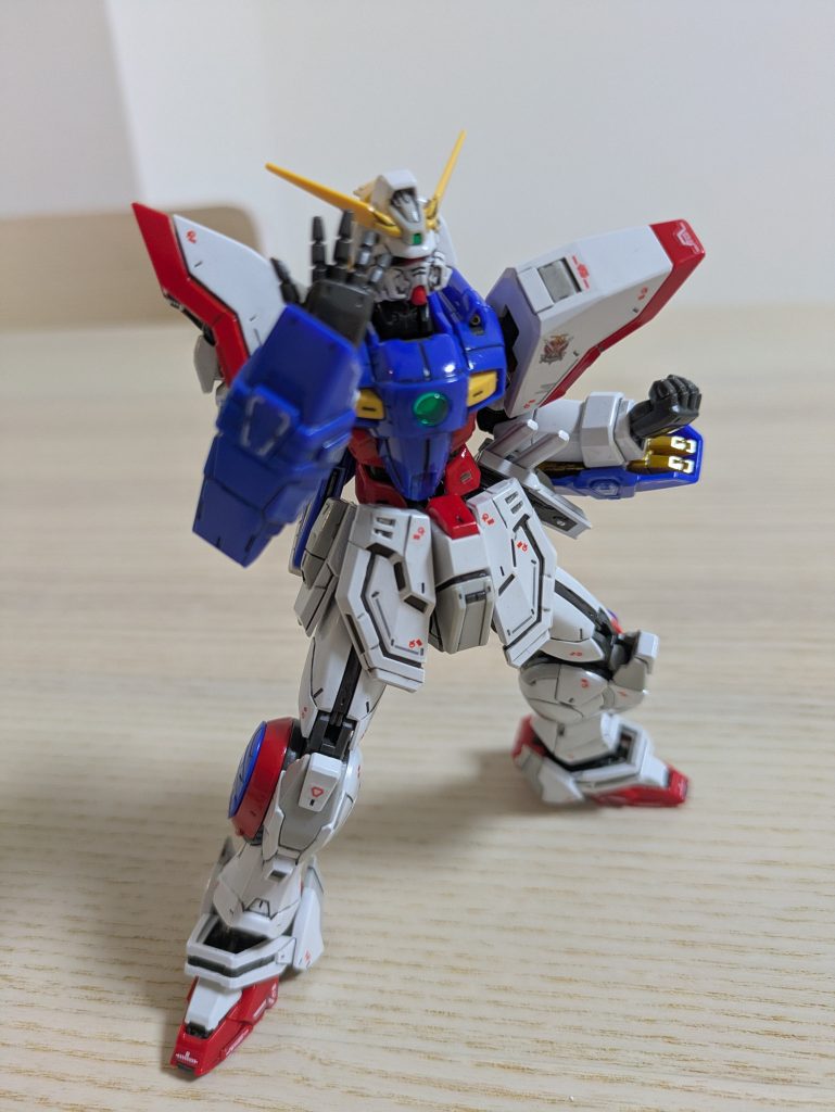 RGシャイニングガンダム完成！W腕組実現–5枚目/制作者：しろいるか