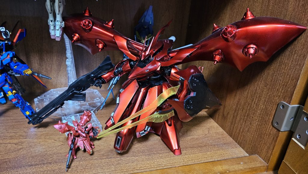 最後に我が家のナイチンゲールと一緒に撮影。以上閲覧ありがとうございました。