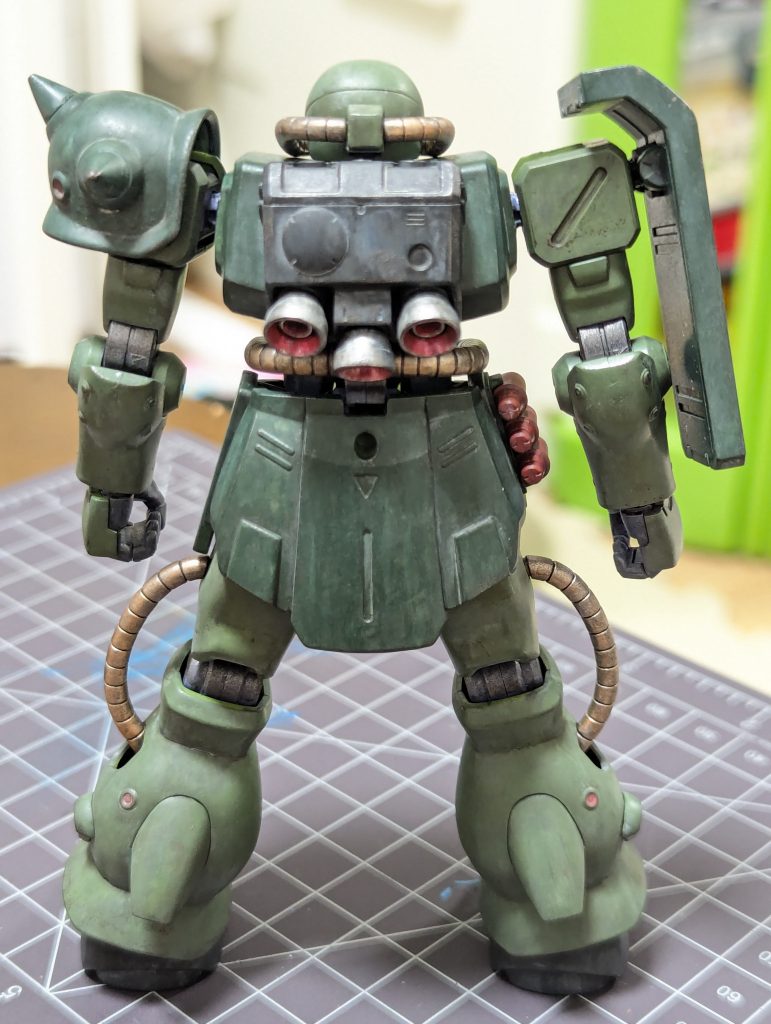 HGUC ザクⅡ改 筆塗り全塗装–6枚目/制作者：しゃくや
