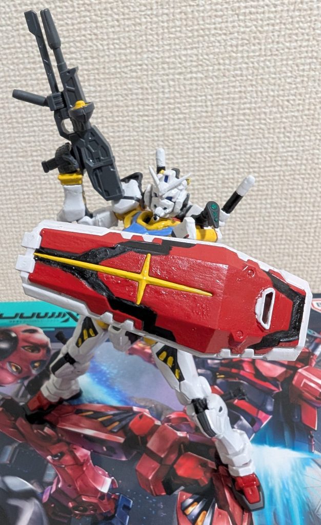 シールド部分も塗り分けてます。