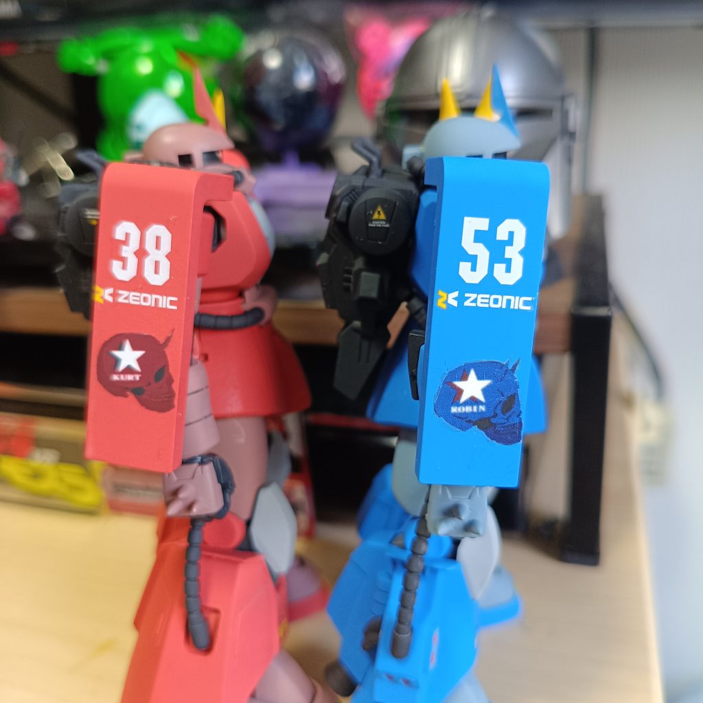 シールド側のパーソナルマークも水転写デカールで作成