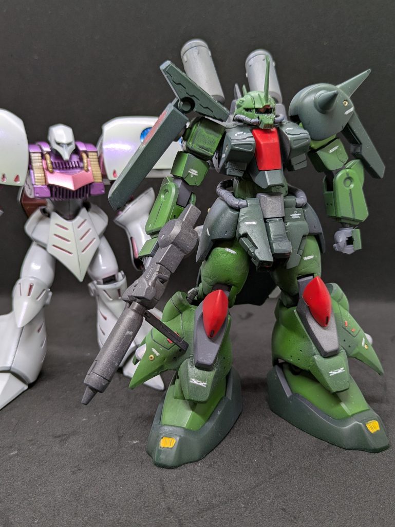 キットのこと、その9。ハマーン様のキュベレイと並べて、マシュマー君もきっと大満足のはず。キュベレイはリバイブされたので、実質ザクIII改がHGUC最古のキットといえるのでは？リニューアルして欲しい反面、して欲しくないとも思うのは天邪鬼てすかねー？