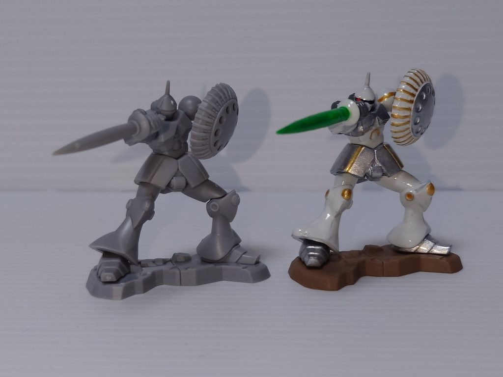 無塗装と対比最後までありがとうございました(zaku-kao2)