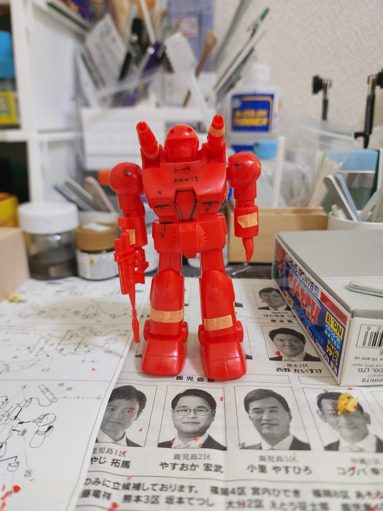 それでは制作過程素組みの状態ですこれはこれで悪くないんですけどね