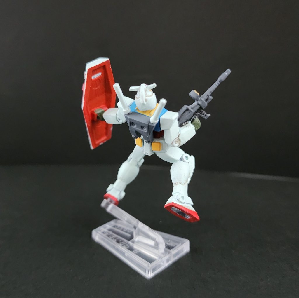 後ろから今回は陰影はほぼなしにしてます