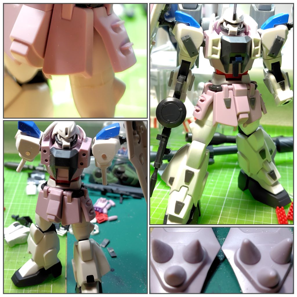 太ももは延長に合わせて太さも出した方が良かったかな。挟み込みの後はめ加工は手間ですね。