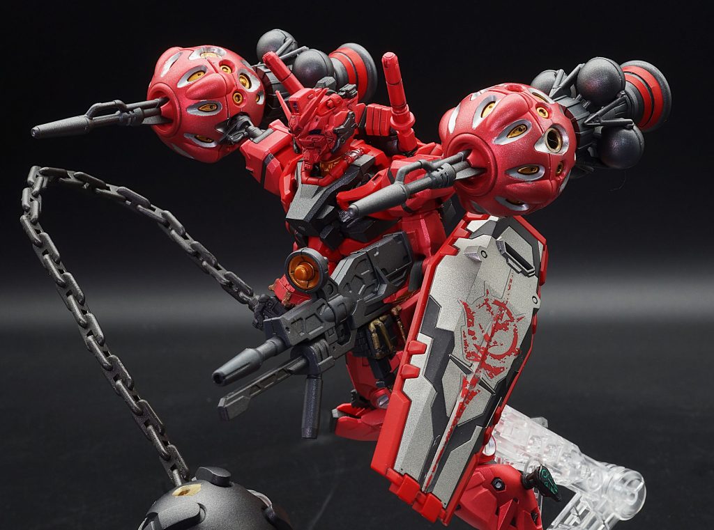 赤いガンダム全塗装–3枚目/制作者：あるむ