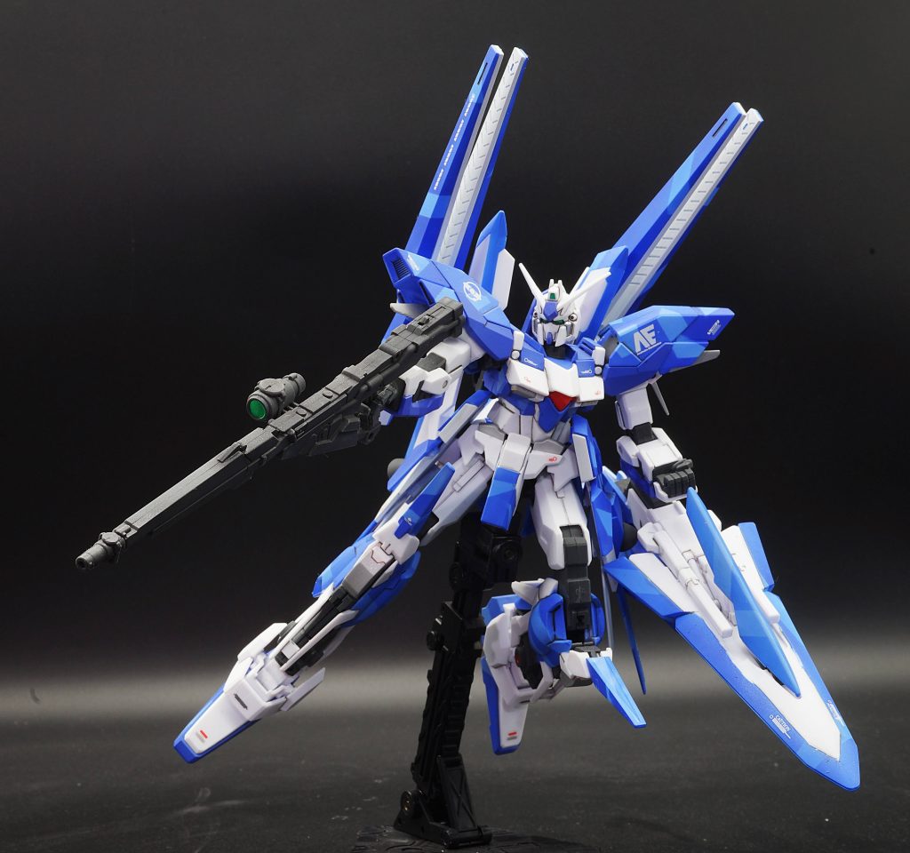 HGガンダムデルタカイ　スプリッター迷彩全塗装–2枚目/制作者：あるむ