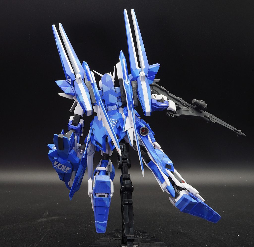 HGガンダムデルタカイ　スプリッター迷彩全塗装–5枚目/制作者：あるむ