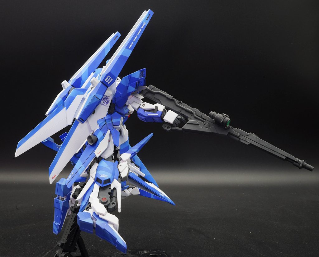 HGガンダムデルタカイ　スプリッター迷彩全塗装–4枚目/制作者：あるむ
