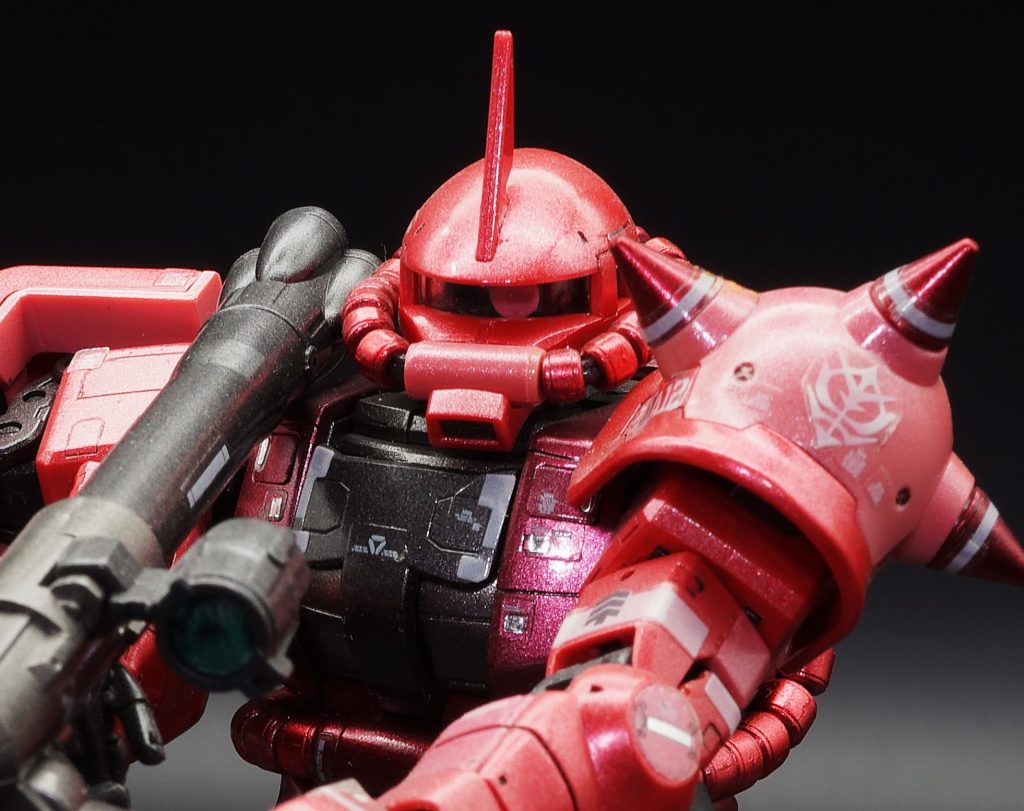 RGシャア専用ザクメタリック塗装–3枚目/制作者：あるむ