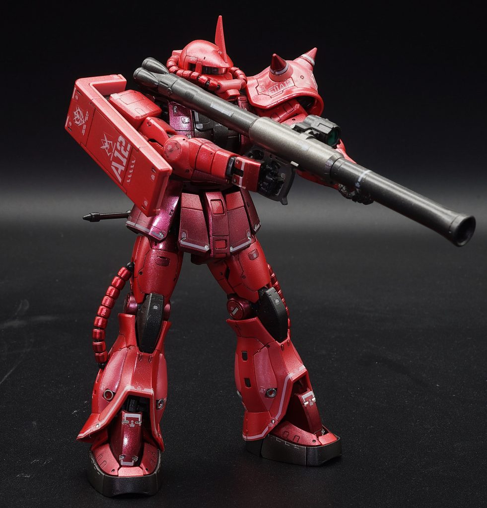 RGシャア専用ザクメタリック塗装–4枚目/制作者：あるむ