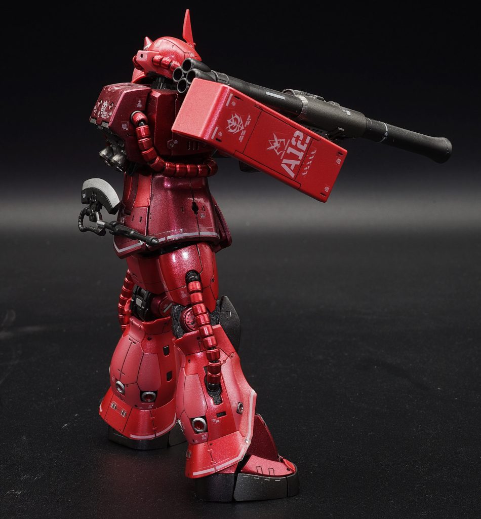 RGシャア専用ザクメタリック塗装–5枚目/制作者：あるむ