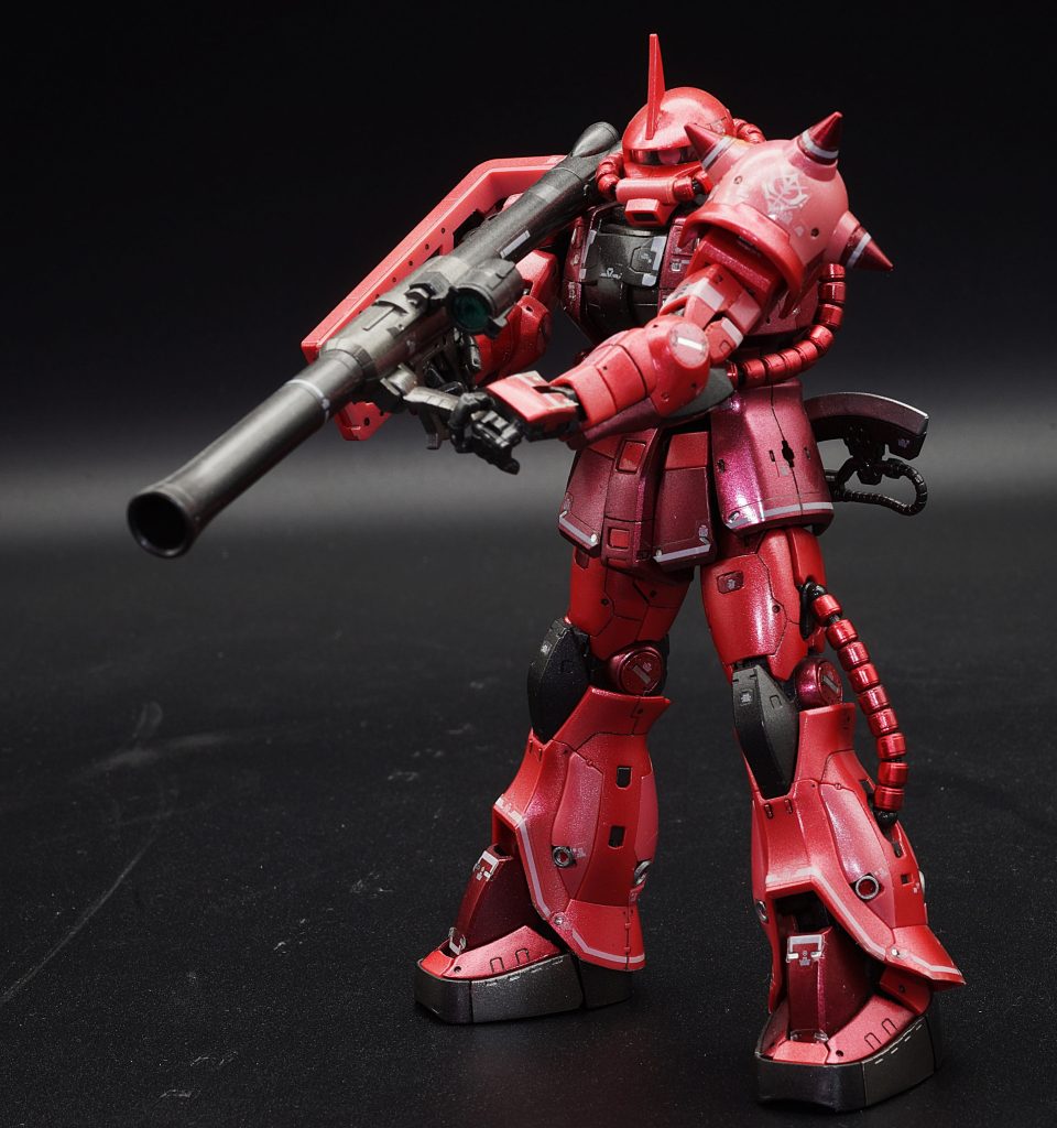 RGシャア専用ザクメタリック塗装–3枚目/制作者：あるむ