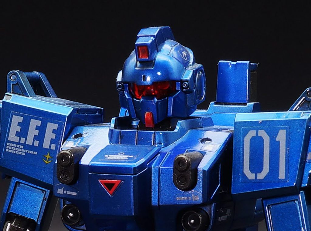 HGブルーデスティニー1号機メタリック塗装–4枚目/制作者：あるむ