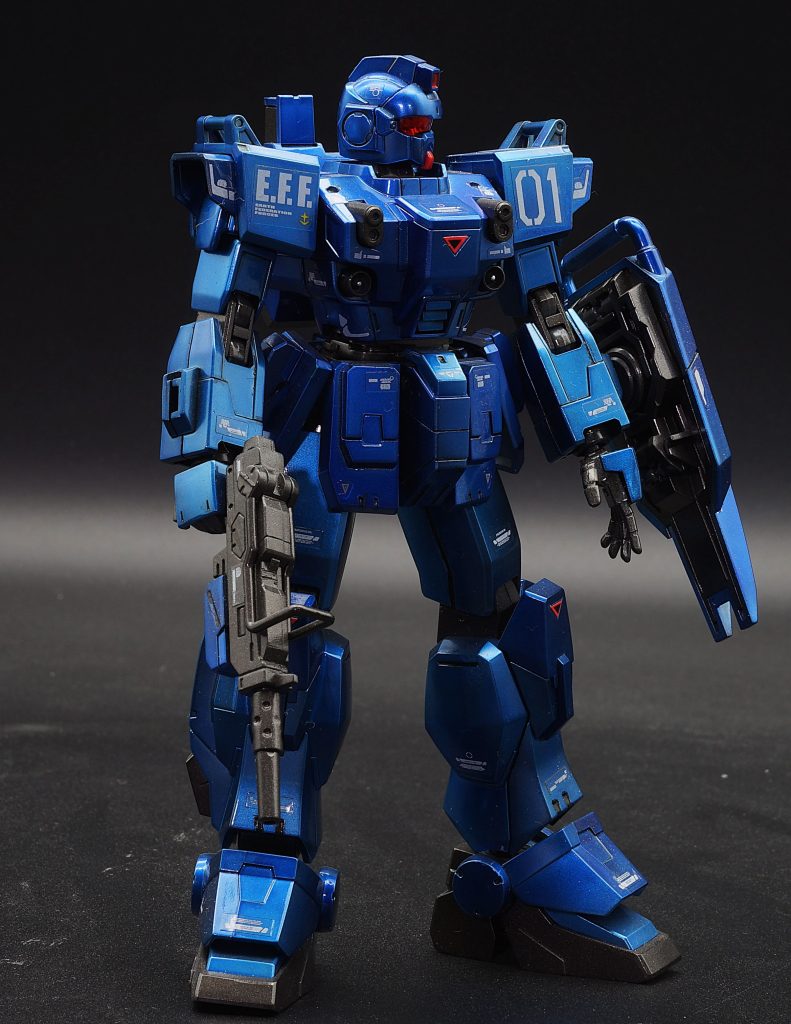 HGブルーデスティニー1号機メタリック塗装–4枚目/制作者：あるむ