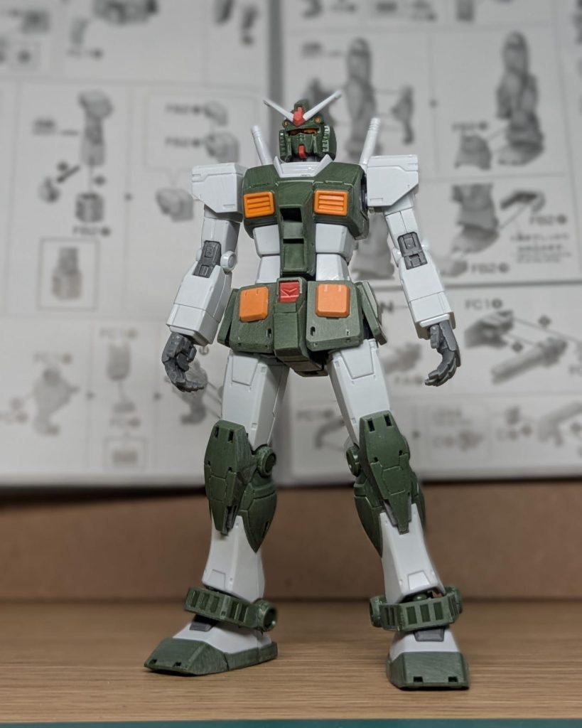 中の人の成形色。肩、腕は白ですが当時のカラーリングにしました。