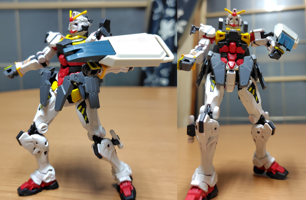 Ez8から流用しての打突付きのシールドでの戦闘。