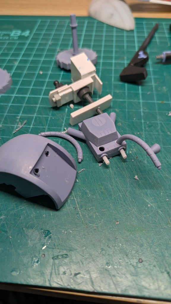 バックパックは90度起こして接続。