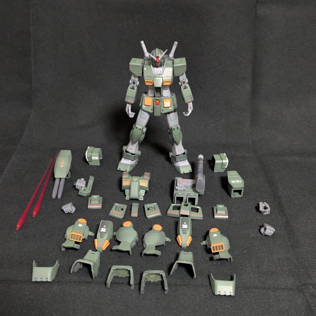 これらのアーマーを装着していきます。