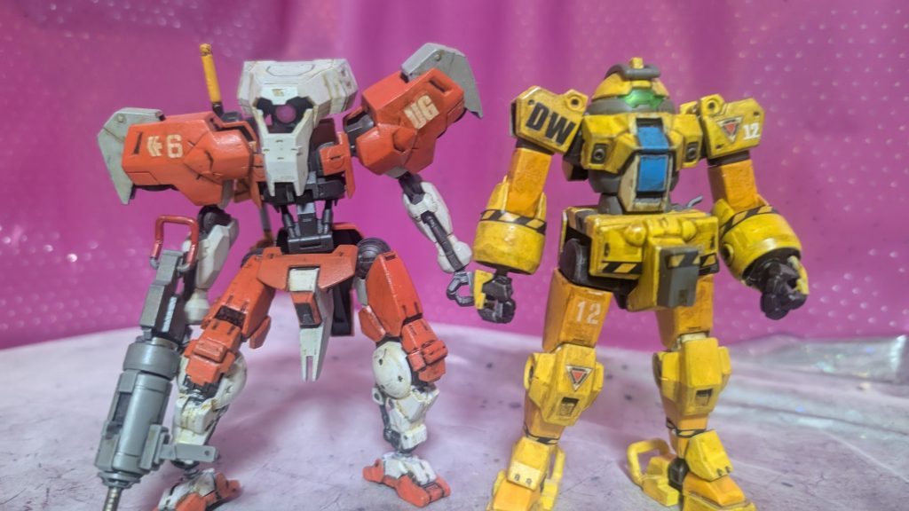 以前に投稿した作業用MSユーゴーコボルトとの比較。