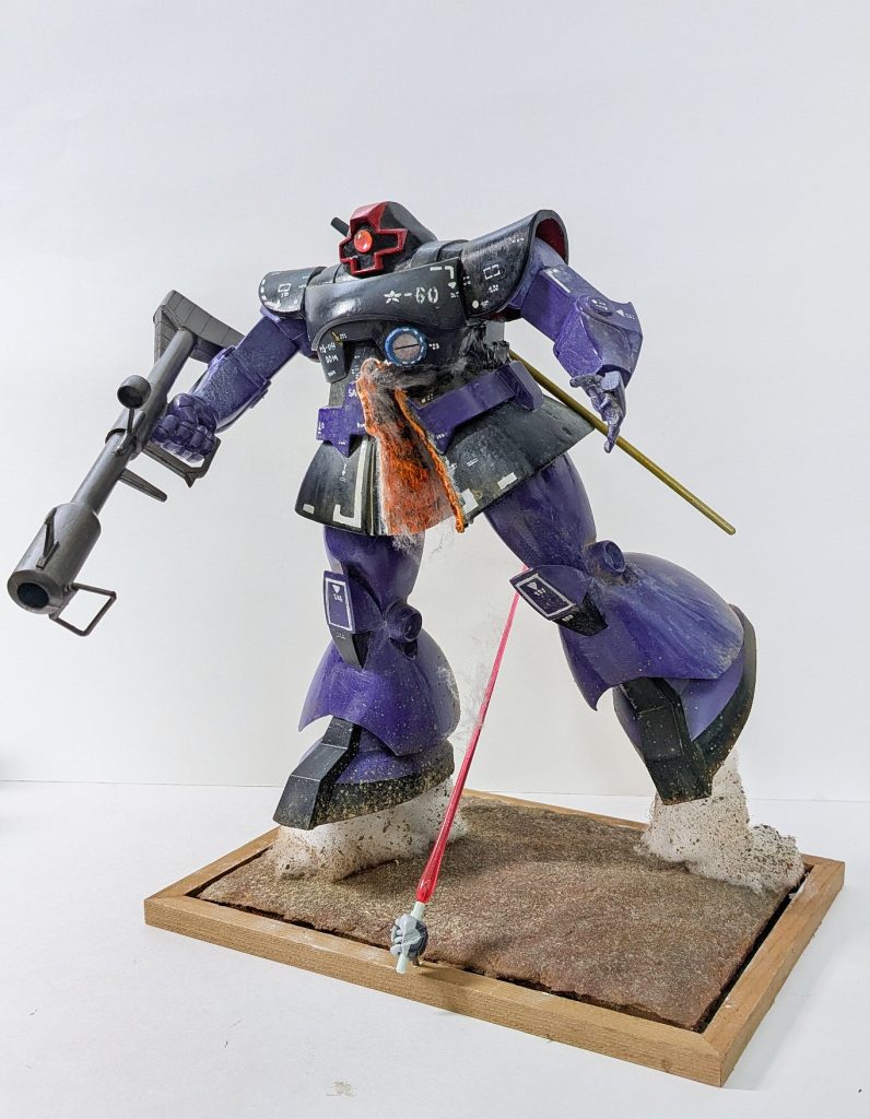 一応腕は肘以外、可動残しています。全体的に雑ですけど、懐かしんで頂けると幸いです。最後まで見て頂きまして、ありがとうございました。