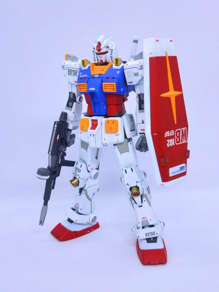 Ver.Kaの様にクリーンなイメージを目指したので、青で立ち上げました✨墨入れも青で行いましたが、クドくなってしまいました😅太腿を2.0m/m延長してあります。