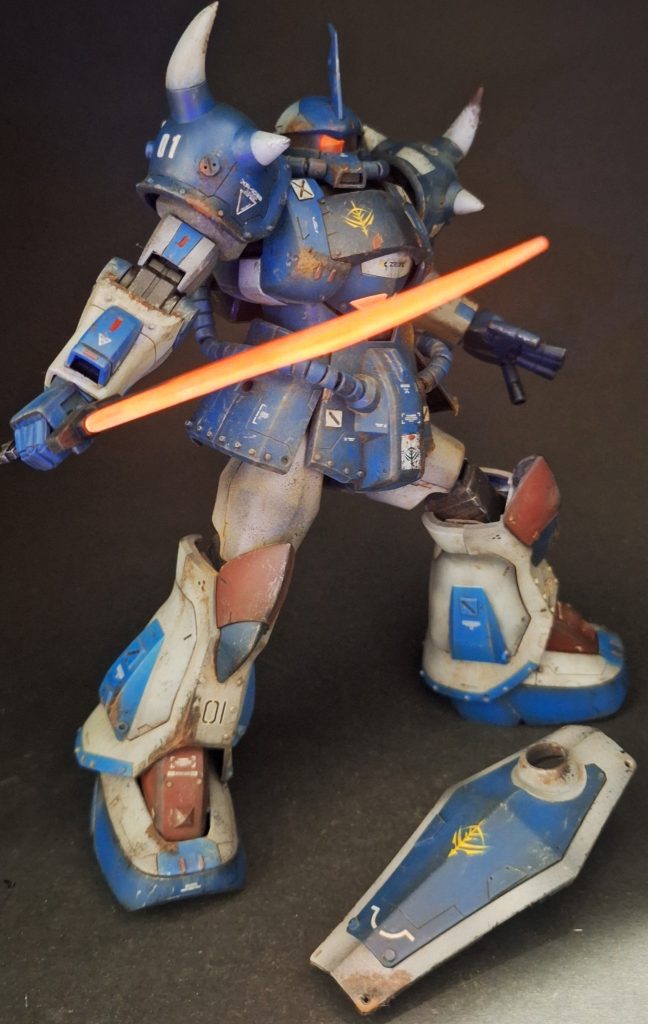 MG　グフVer1.0　瀧川カラー汚し塗装–3枚目/制作者：@feiru777