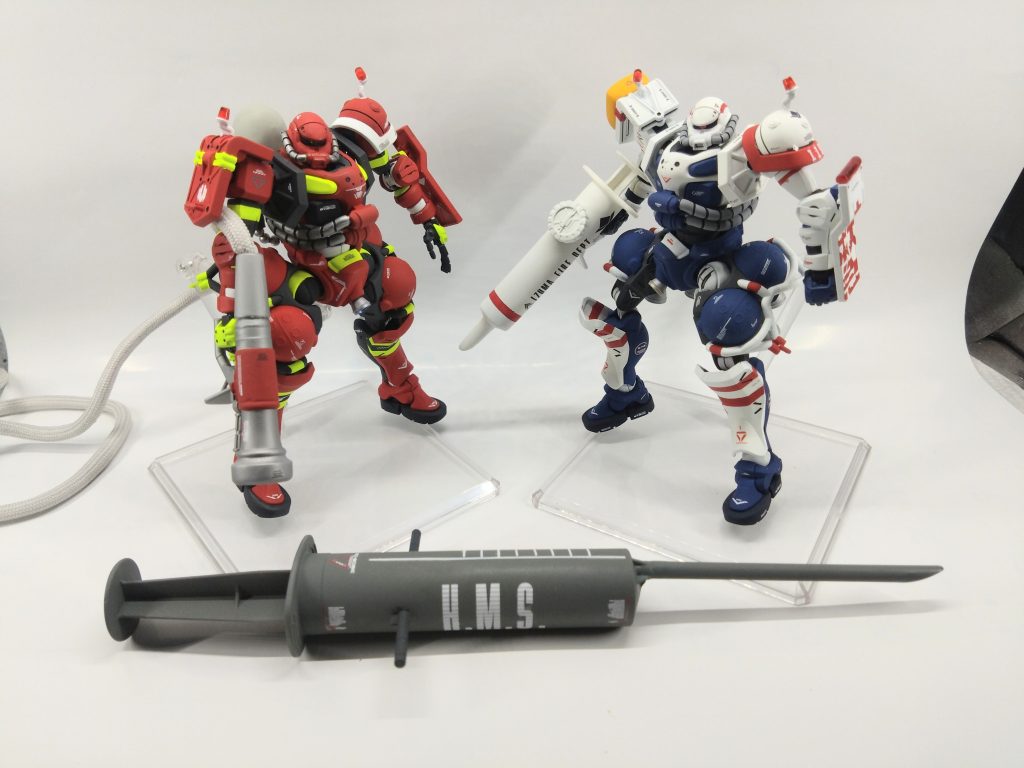 救急ザクで好評だった注射器の強化版、ハイパーメガ注射器(シリンジ)を作りました。