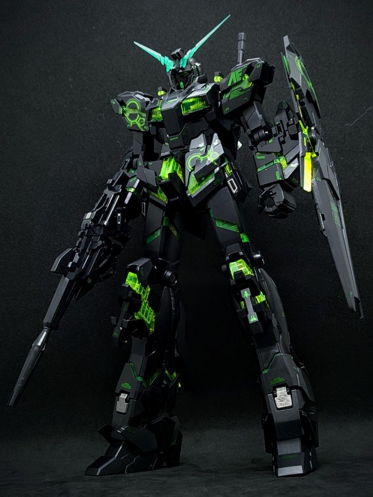 MG RX-0 UNICORN GUNDAM [Recirculation Color / Clear NEON GREEN]–9枚目/制作者：kuro@A91