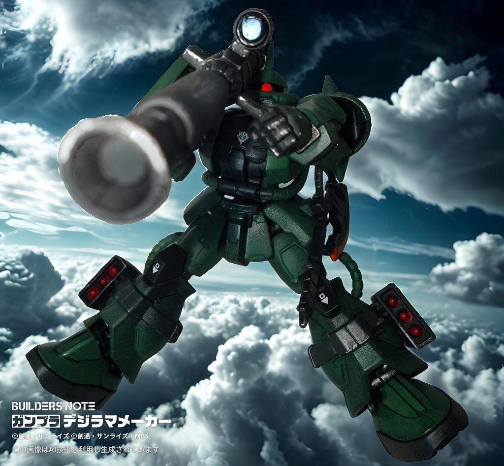 作品名：ガンプラAIデジラマメーカーの課題<p>　機体の色味が暗めだと、背景もそれに引っ張られて暗めになりますね 　明るめの色味だと空の背景もあかるくなるんですが　宇宙背景だと、暗めの機体では、何の画像か分からなくなりますね　解決策としては、照明を強めに当てて、背景か […]</p>