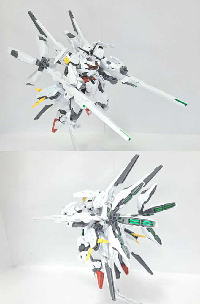 バリアブルロッドライフルキャリバーンのメインウェポンとなる長尺の携行火器。後端部には4基の推進ユニット「クアドラ・スラスター」が接続されており、キャリバーンの追加推進装置として運用が可能。その特徴的なシルエットは「魔女の箒」を思わせる。