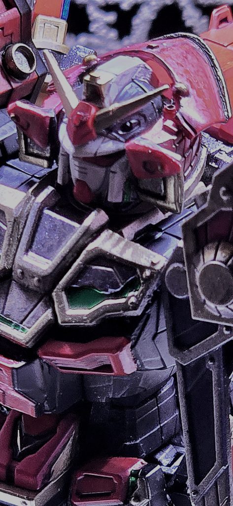 お顔はぷら板とジャンク部品でつくりました。