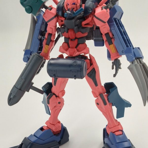 赤いガンダム再販で赤い方作りたいとおもったら妄想が膨らみマミタ(^q^)水中型赤いガンダムとパーフェクト赤いガンダム（2枚目）