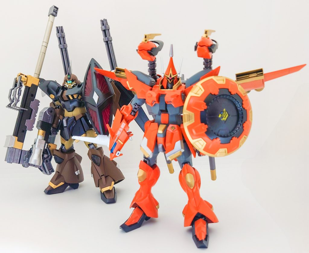 最後に、前回紹介したゲルググメナース(マーチン・ダコスタ専用機)との2ショットです!