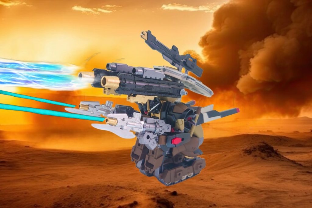 この戦車形態をしたくてキャタピラをつけてみました!