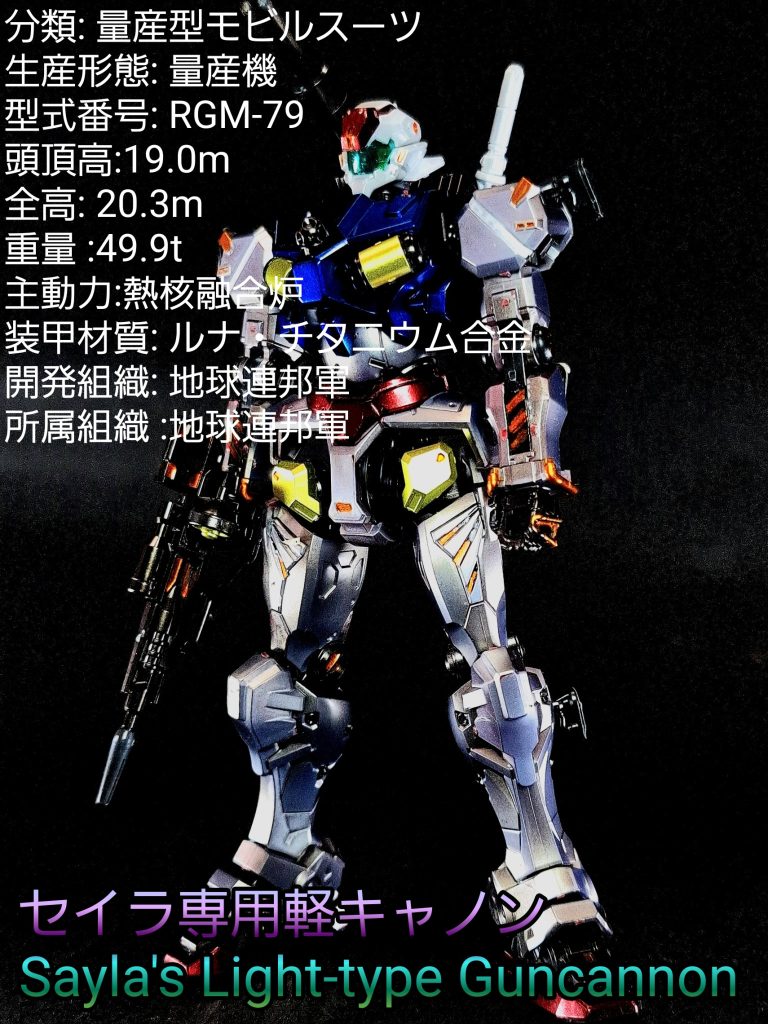 HG セイラ専用軽キャノン