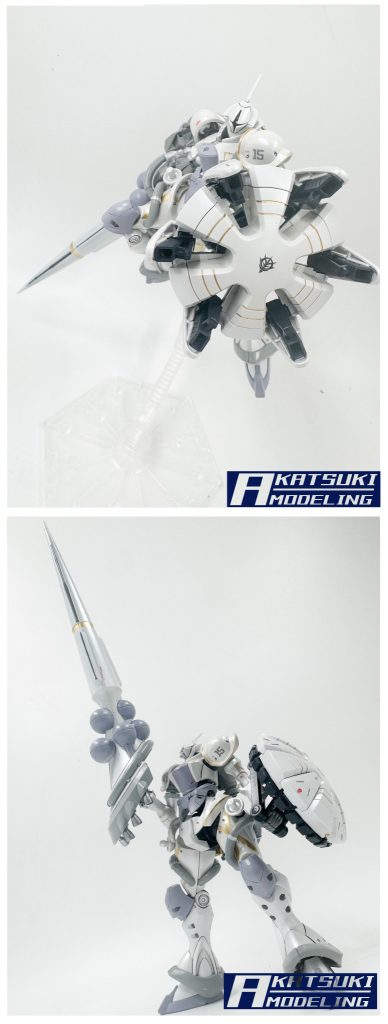HG 1/144 MS-15/H エグザベ専用ギャン(ハクジ装備)–3枚目/制作者：アカツキモデリング