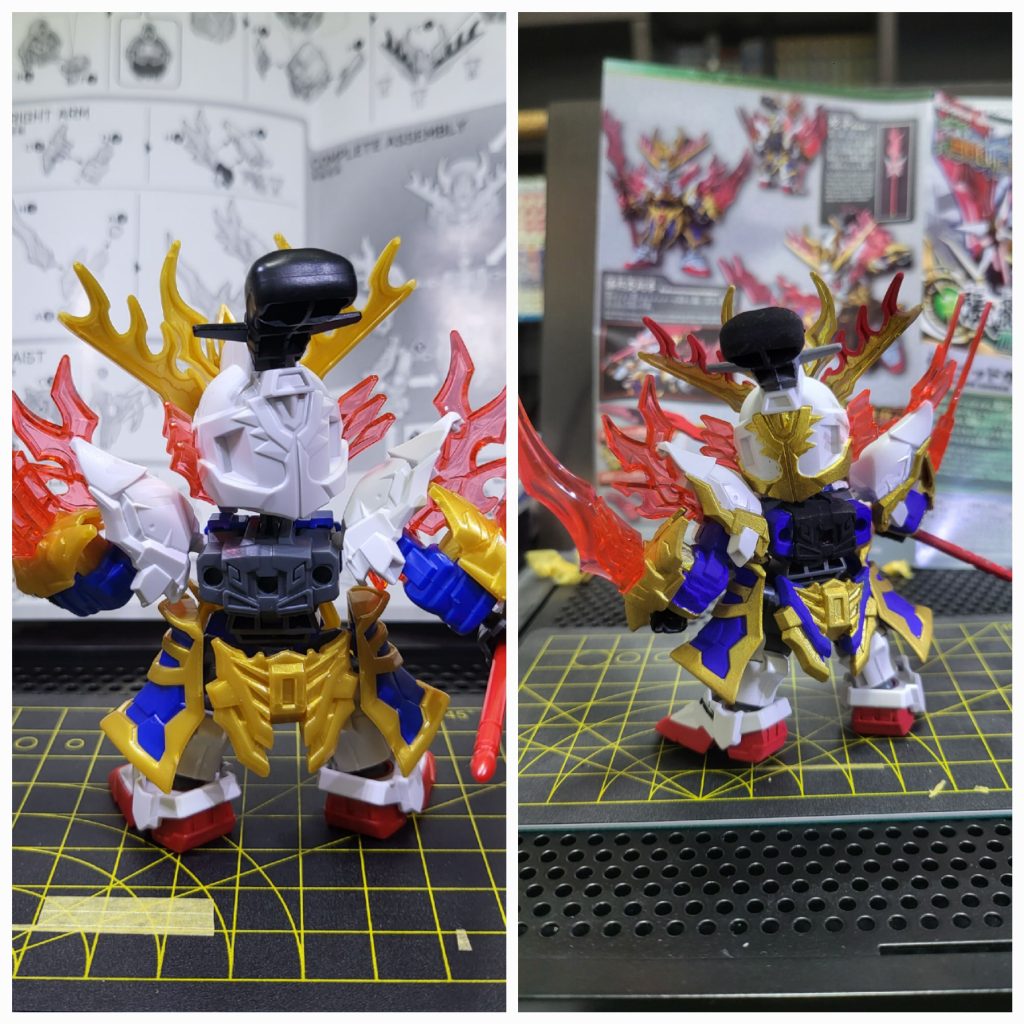 マスキングテープなど使用もしてたんですがだんだんめんどくなって拡大鏡を通して恐る恐る塗ってる部分があります(笑)