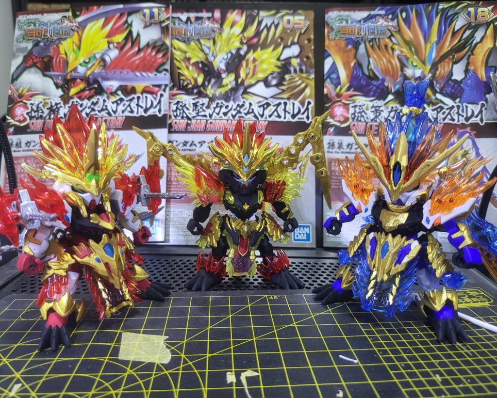 アストレイで揃えたのは良いな(gandam-hand1)