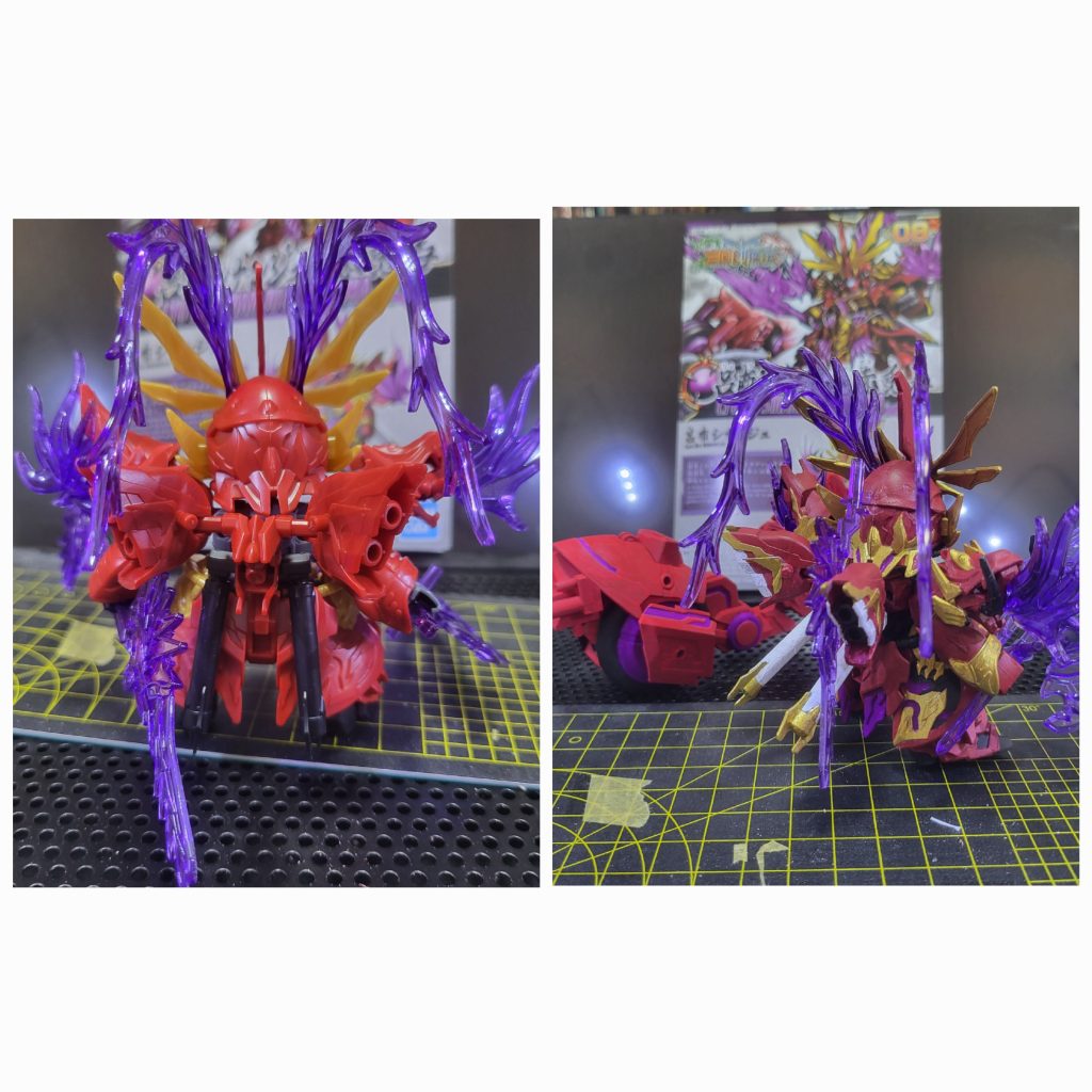 赤兎馬の方はいつもの塗料で塗ったんですけどやっぱこっちの方が良いかなぁ~(gundam-kao5)