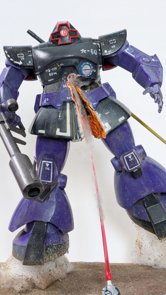 旧キット1/100ドム　再修復