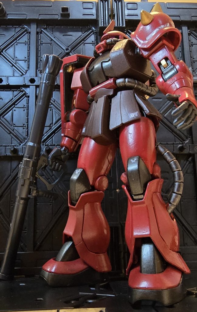 煽り撮影。でっ...デカく見える(zaku-kao2)