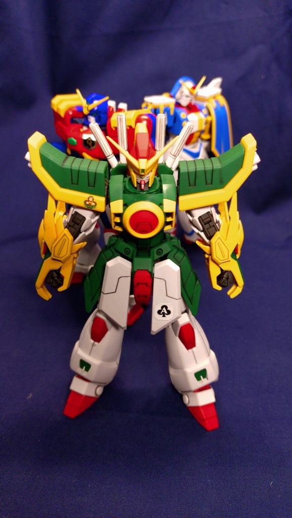 これでシャッフル同盟3機まで揃いました。巷ではRGシャイニングが話題ですね。ただ、HG版で並べたい勢なので、引き続きボルトを待ちたいと思います。こうなると旧キットのデビルガンダムが欲しいところです。よい巡り合わせがくるのを気長に待ちます!最後までご覧いただきありがとうございました。