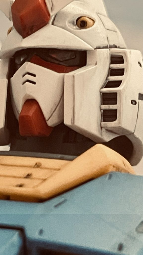 フェースのアップです。劇中の絵に近づけようと頑張りましたがあの雰囲気には程遠いですね。。