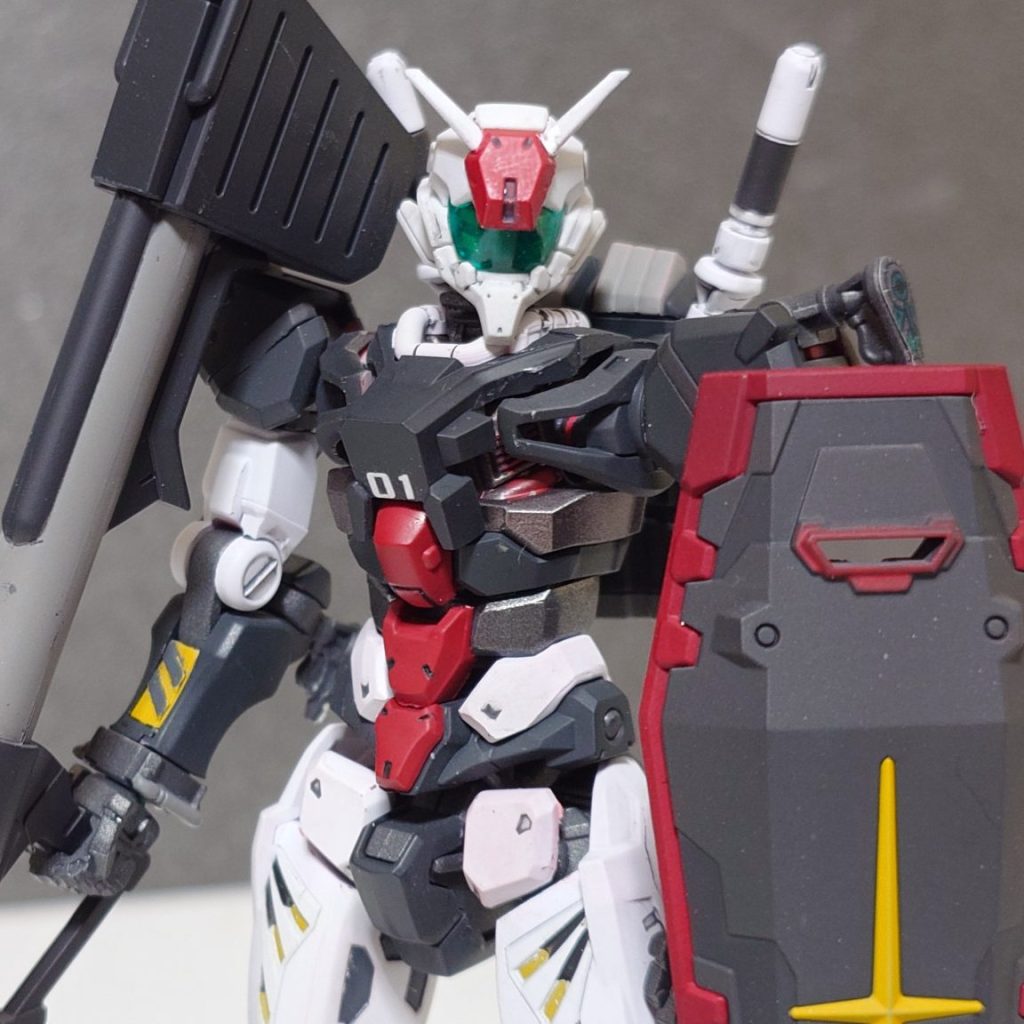 HG1/144ゼロヒトガンダム　ミキシング再現作品 HG 1/144 01ガンダム（ゼロヒトガンダム） 塗装済み完成品
