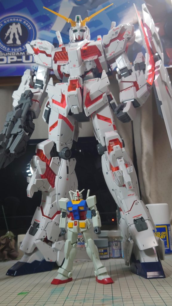 1/144 EG　ガンダムとの比較とにかく迫力ある 